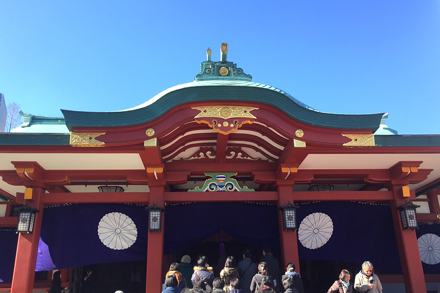 東京新年会、サル年の今年はパワースポット山王日枝神社からの神田明神