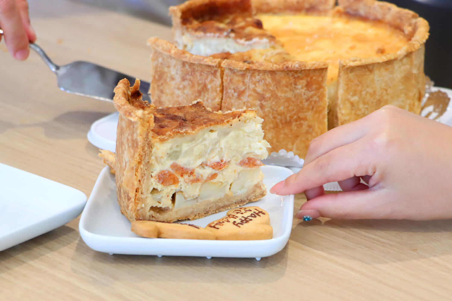 誕生日にキッシュ