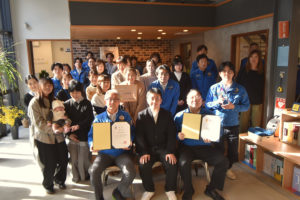 受賞のご報告に新潟まで