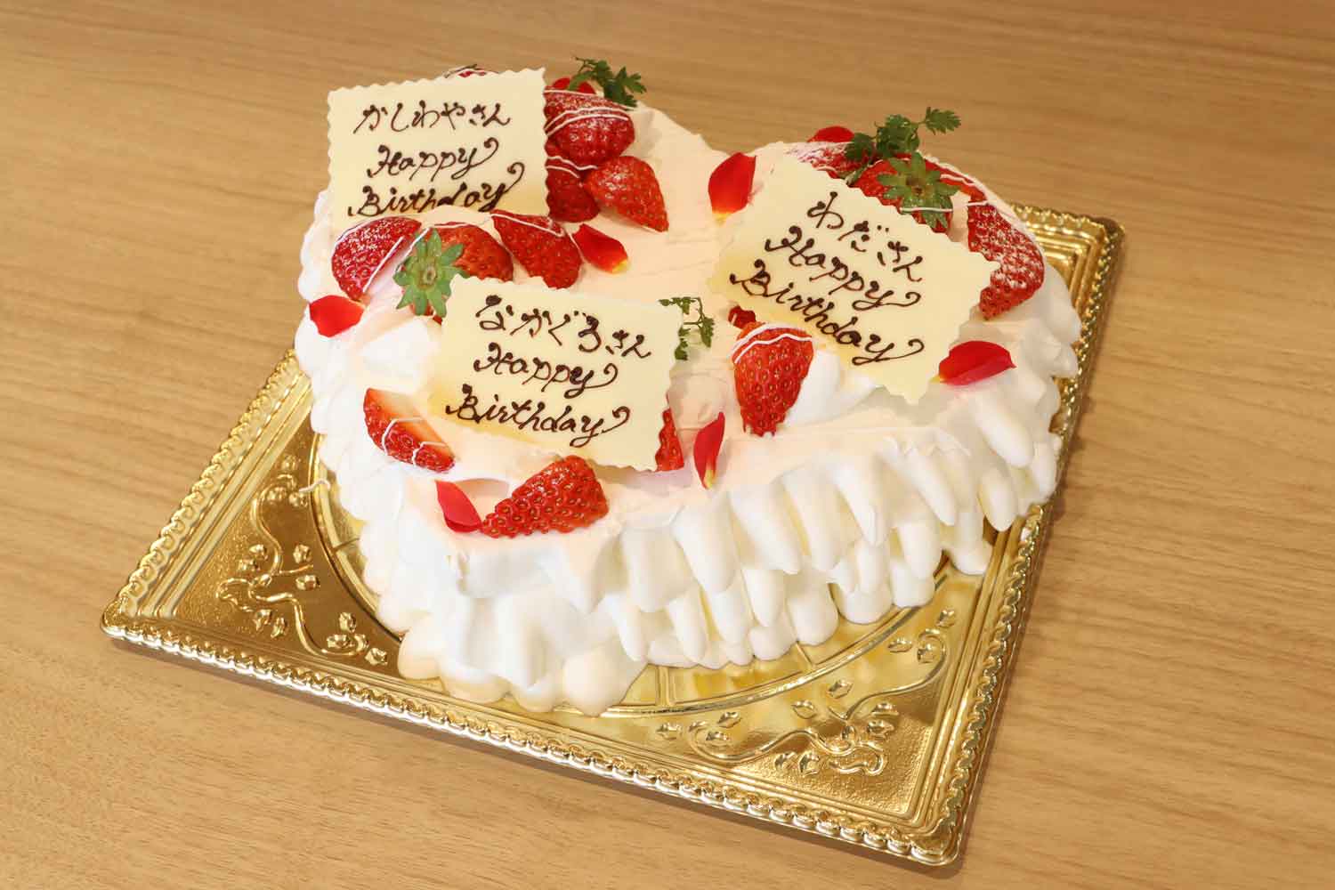 ハート型ケーキ