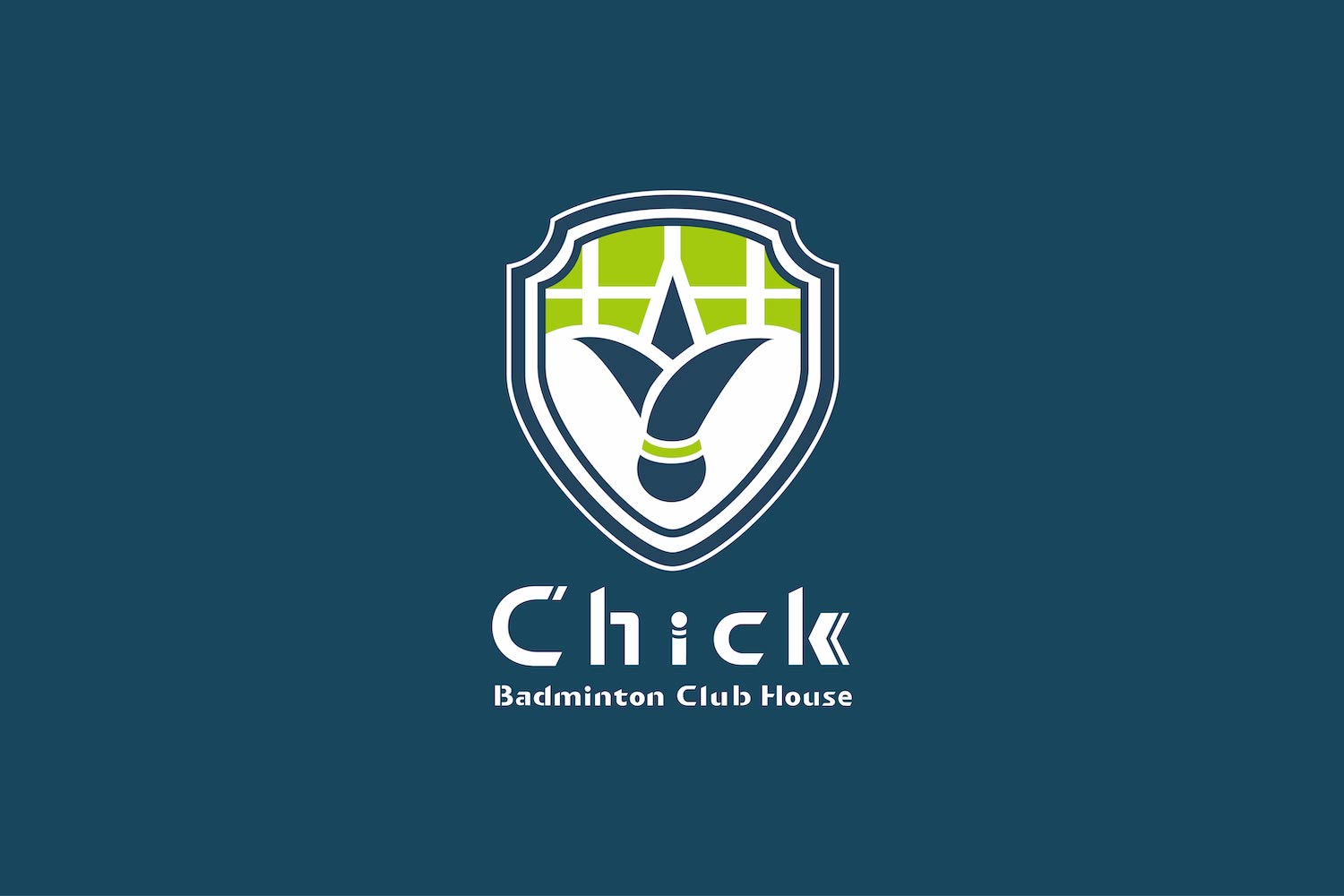 バドミントンクラブのロゴデザイン